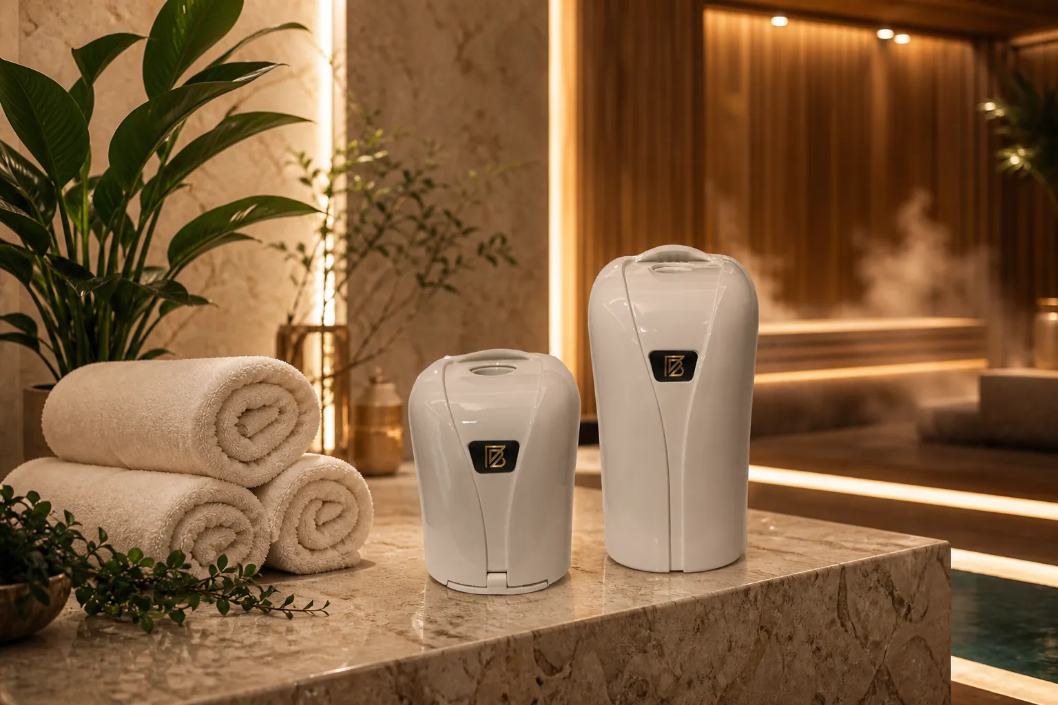 Sauna fitness spa alanında Signatra koku cihazları